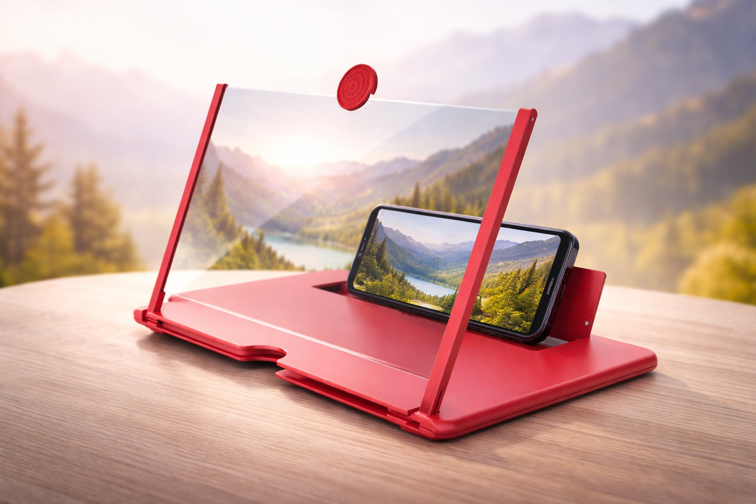 Mobile Cinema Stand RED