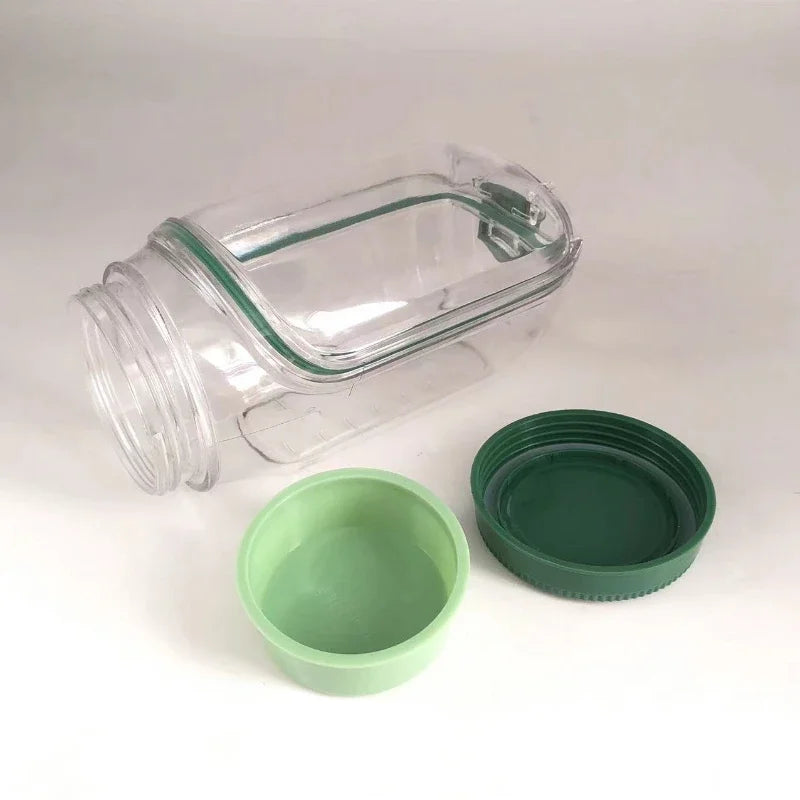Portable Plastic Salad Pod All-In-One Container with Leak Proof Oats Container Reusable Keep It Fresh Fresh Salad Bowl Meal Prep